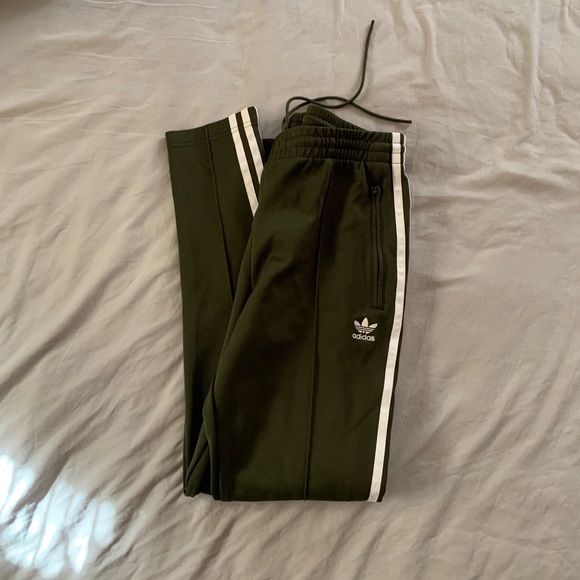 adidas Pants - Olive green track pants